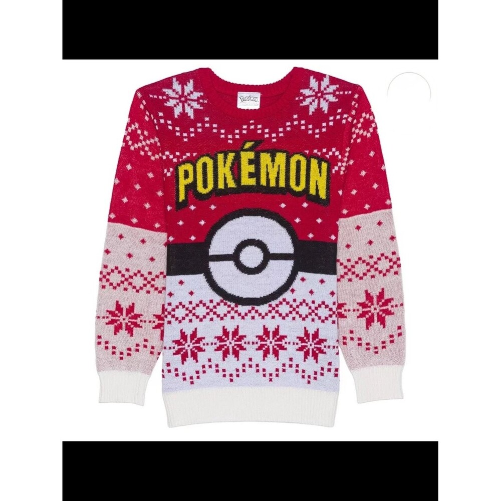 Boys XL Kohl's Red White Pokémon Holiday Sweater